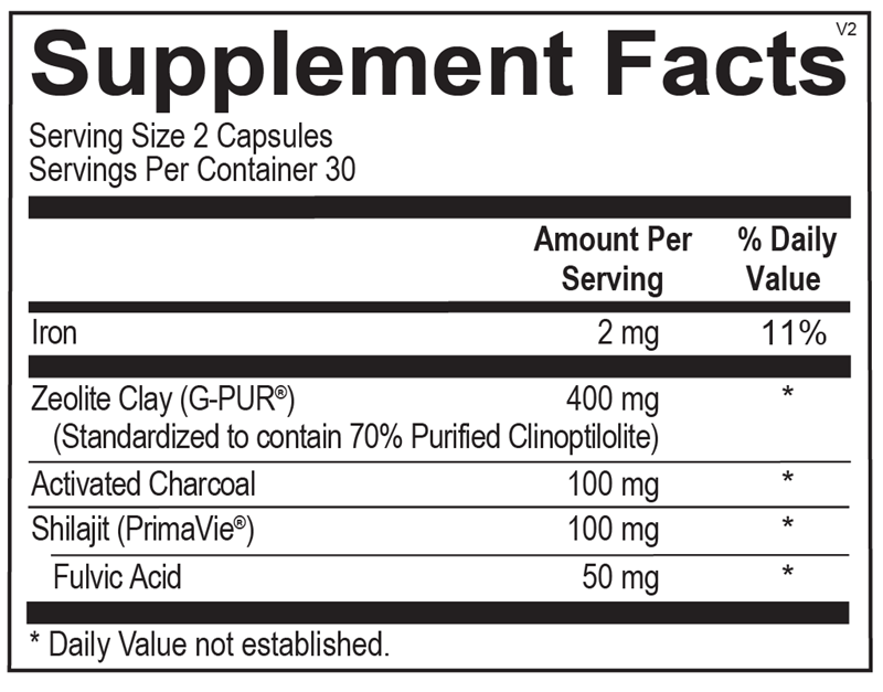 Z-Binder® supplement facts image