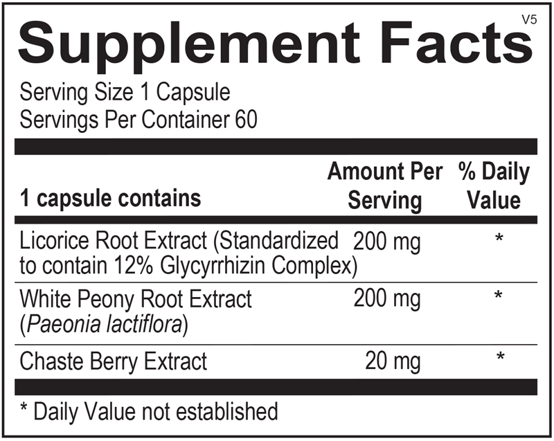 Balance supplement facts image